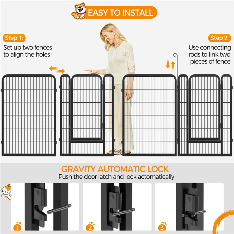 Yaheetech Outdoor Metal Dog Pen & Reviews Wayfair